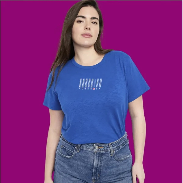 CAMISETA AZUL POWEROSA Camiseta Neaplay POWEROSA (High-Performance Cotton)