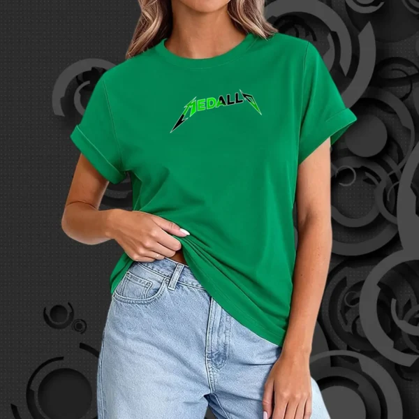 CAMISETA MEDALLOVERDE MUJER NACIONAL MEDALLO CAMISETAS - Verde Nacional.